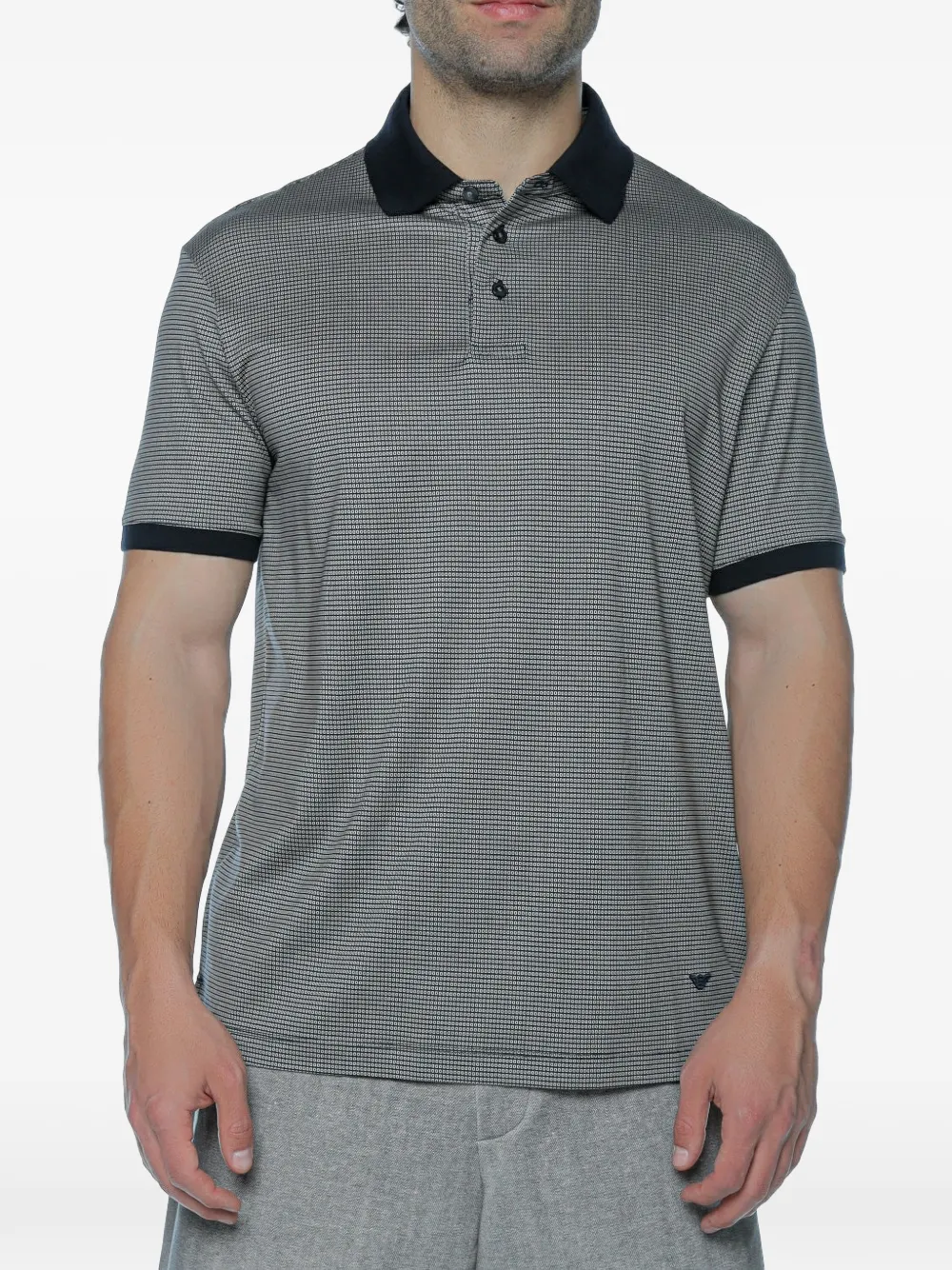 Emporio Armani short-sleeve polo shirt - Toni neutri