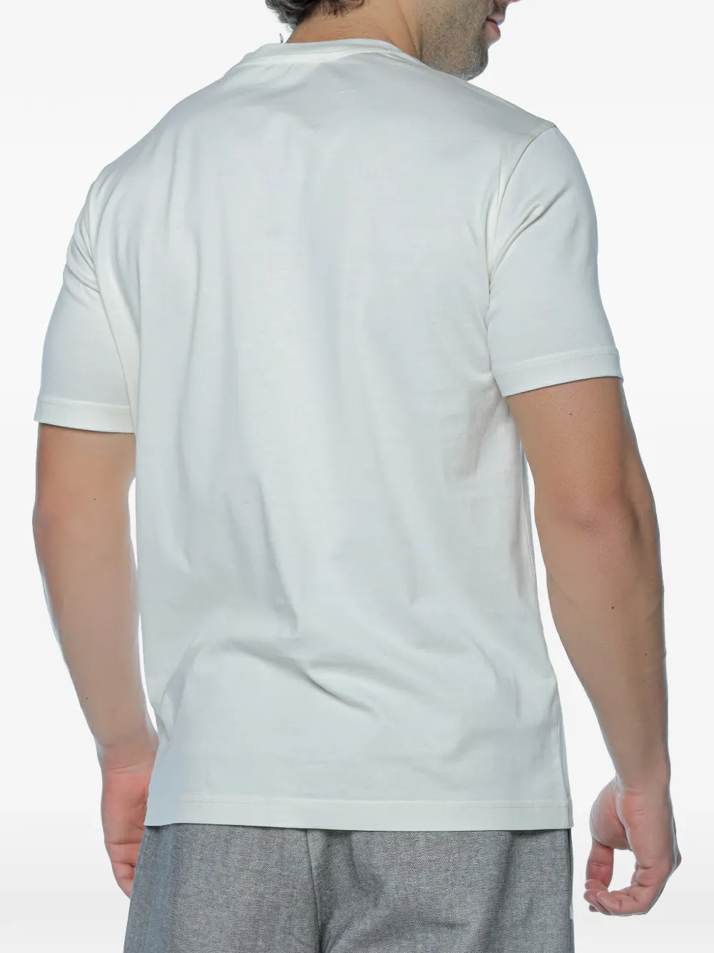 Emporio Armani T-shirt met geborduurd logo Wit