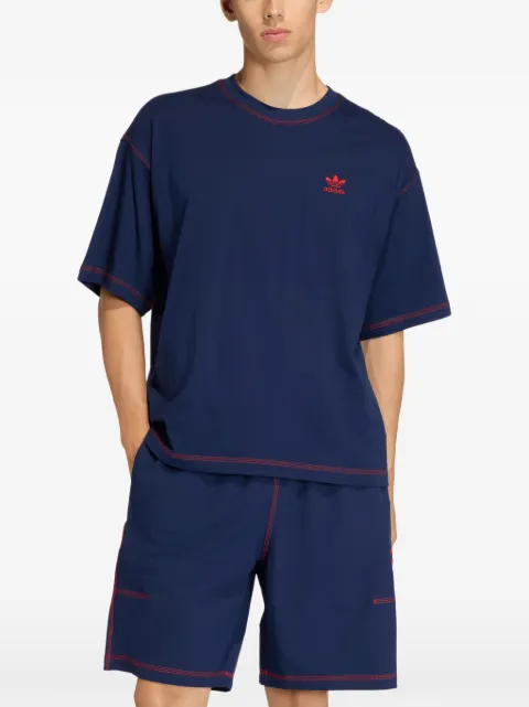 adidas logo-embroidered T-shirt