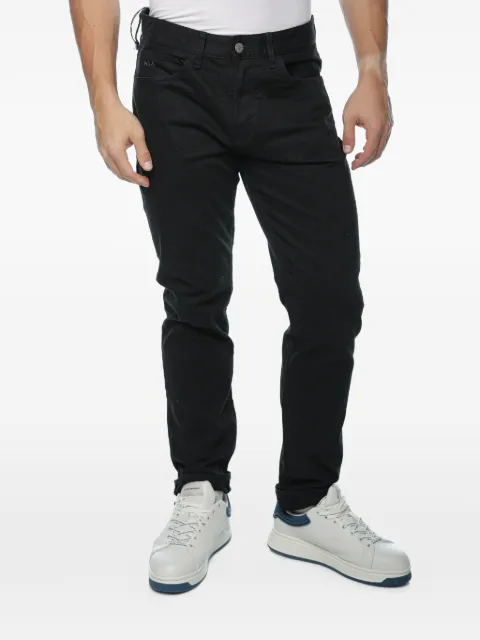 Armani Exchange logo-embroidered slim-fit jeans