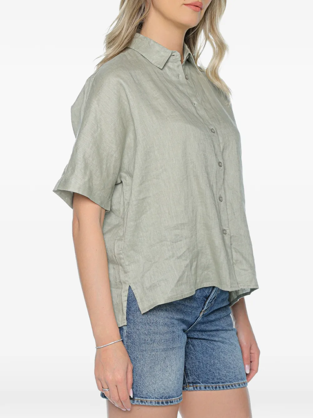 Ecoalf Melania blouse met korte mouwen Groen