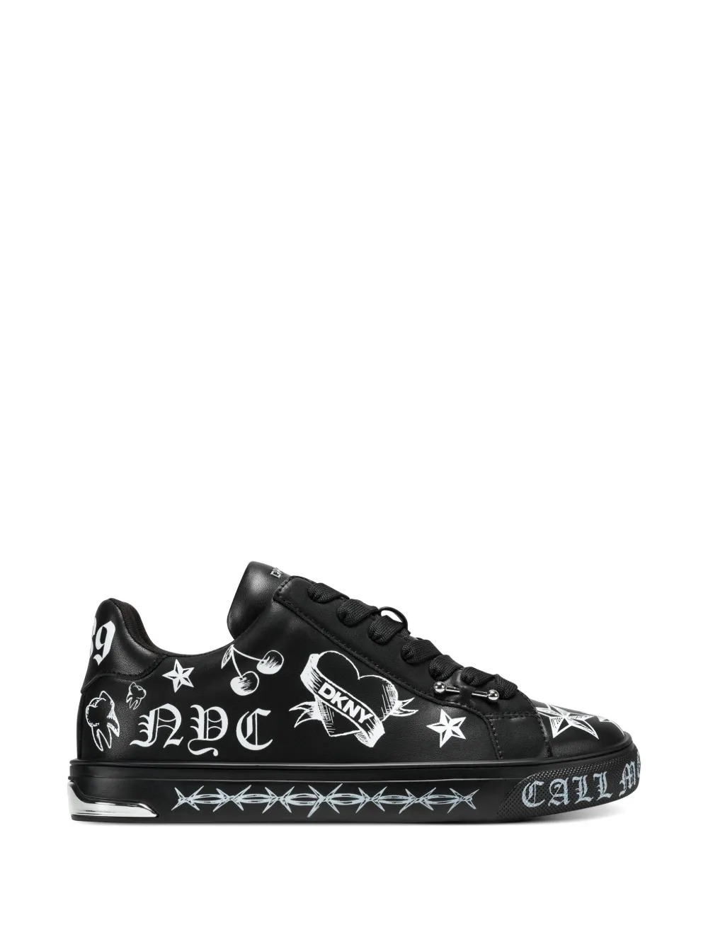 DKNY Abeni Tattoo sneakers Zwart