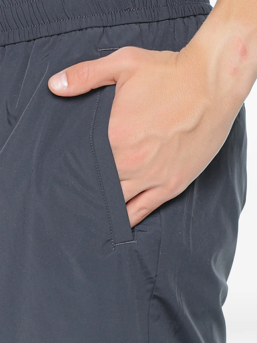 Armani Exchange Shorts met elastische tailleband Blauw