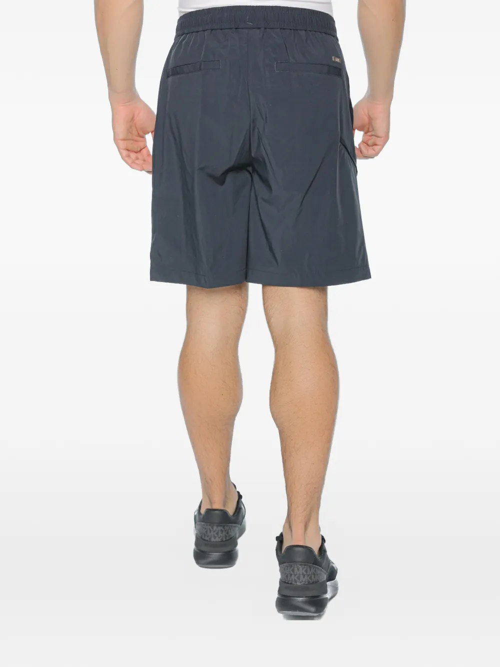 Armani Exchange Shorts met elastische tailleband Blauw