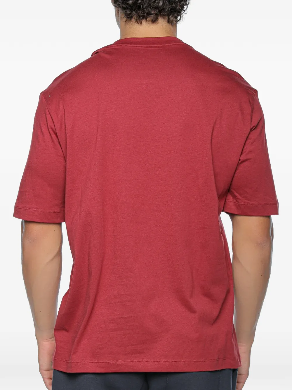 Armani Exchange T-shirt met logoprint Rood