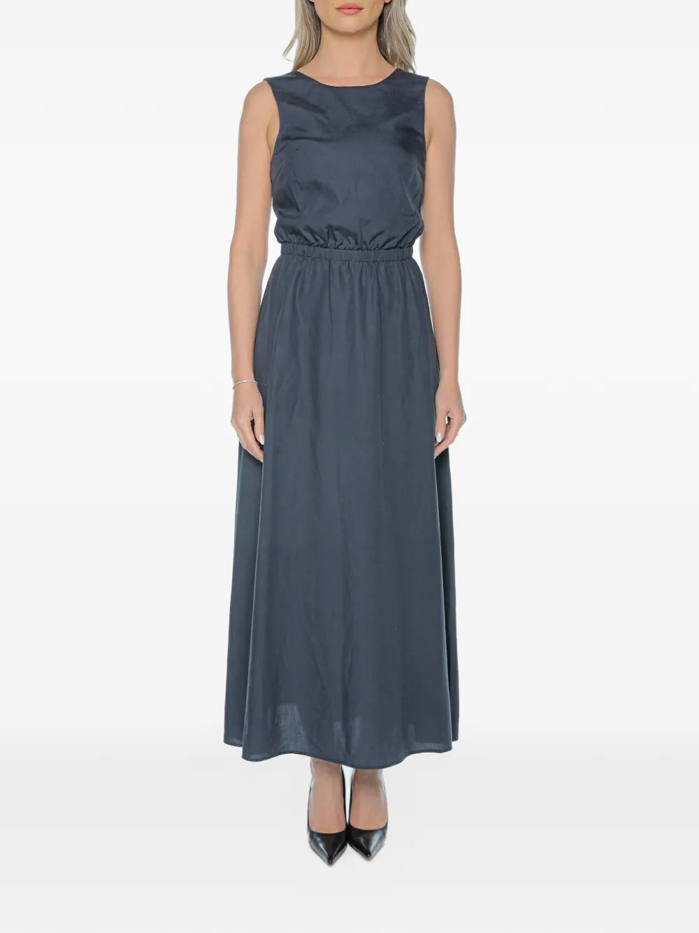 Ecoalf Vittoria elasticated-waist maxi dress - Blu