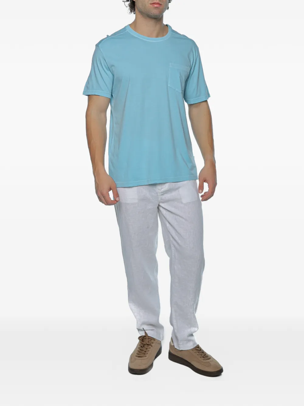 Ecoalf Alma T-shirt met zak Blauw