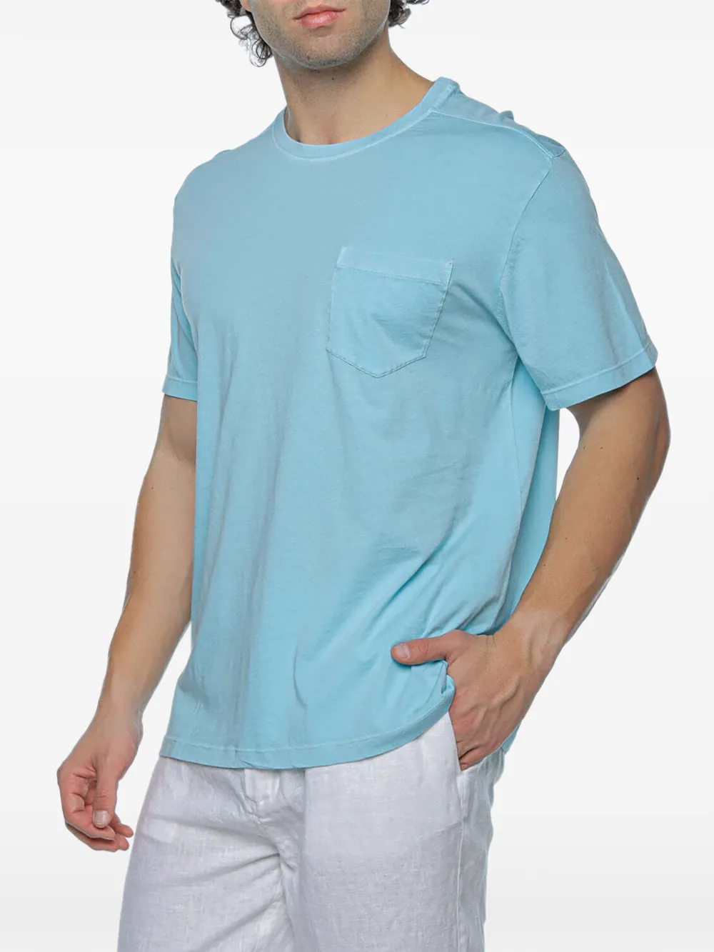 Ecoalf Alma T-shirt met zak Blauw