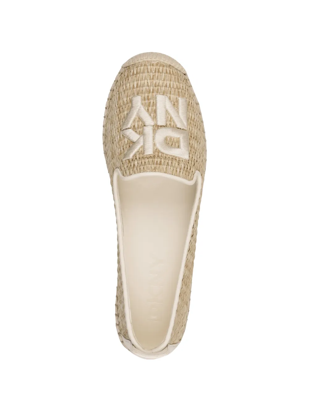 DKNY Maciella espadrilles met geborduurd logo Beige