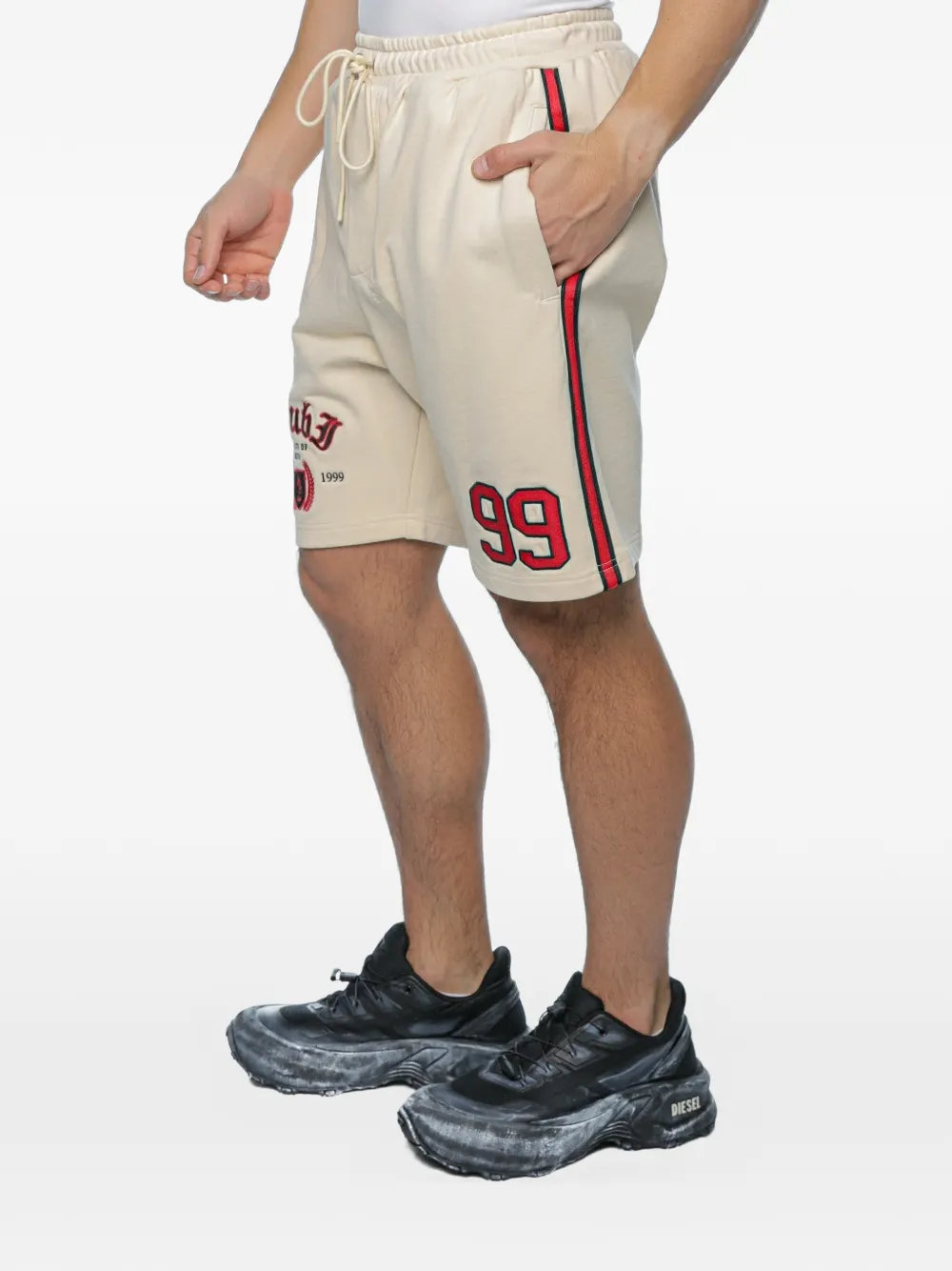 Ksubi 99 Kball Short Desert logo-patch shorts - Toni neutri