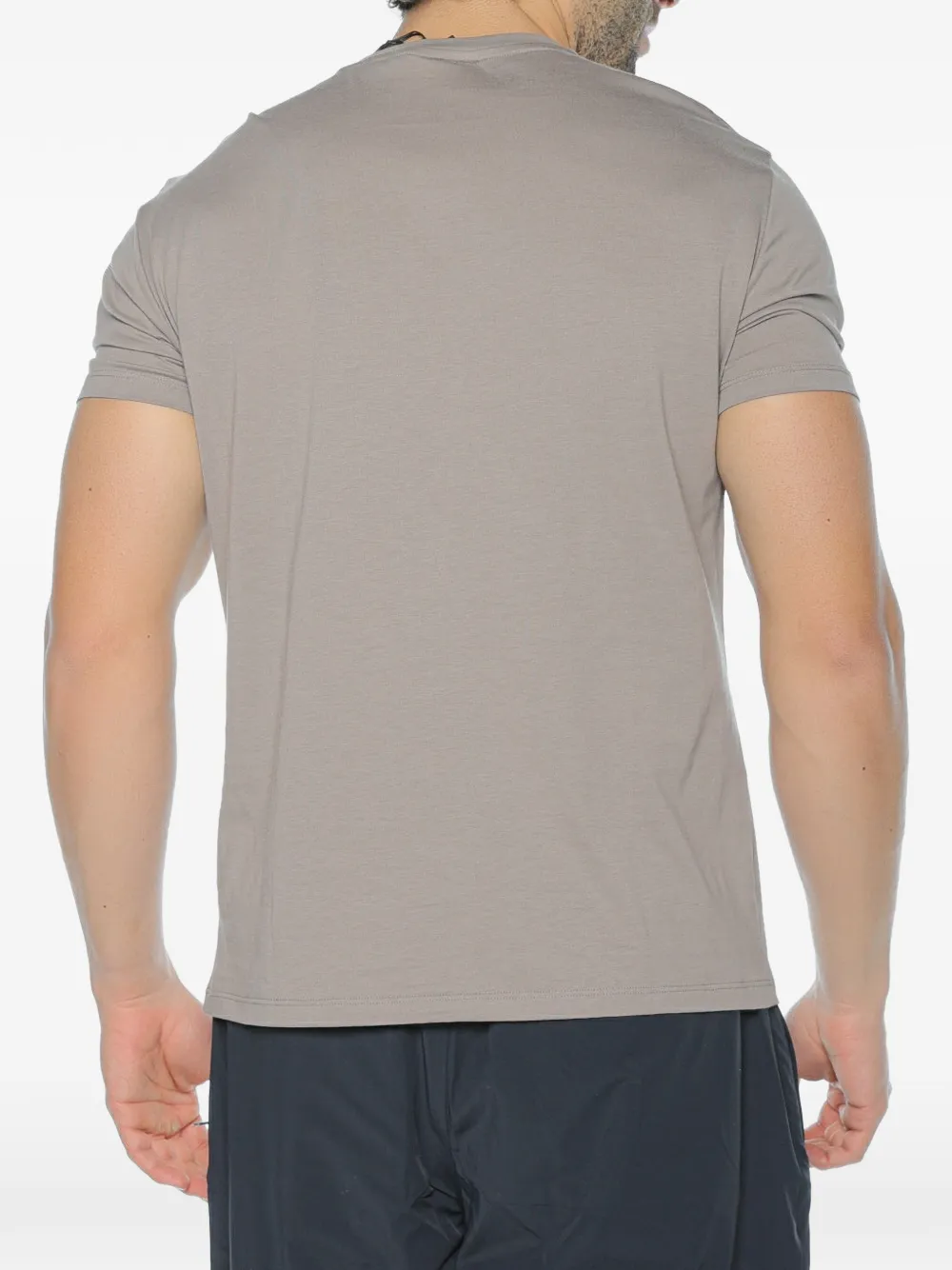 Armani Exchange T-shirt met logoprint Bruin