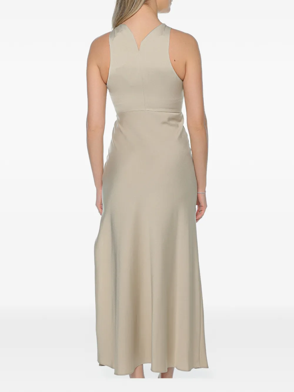 Armani Exchange Jurk met kettingdetail en zijsplit Beige