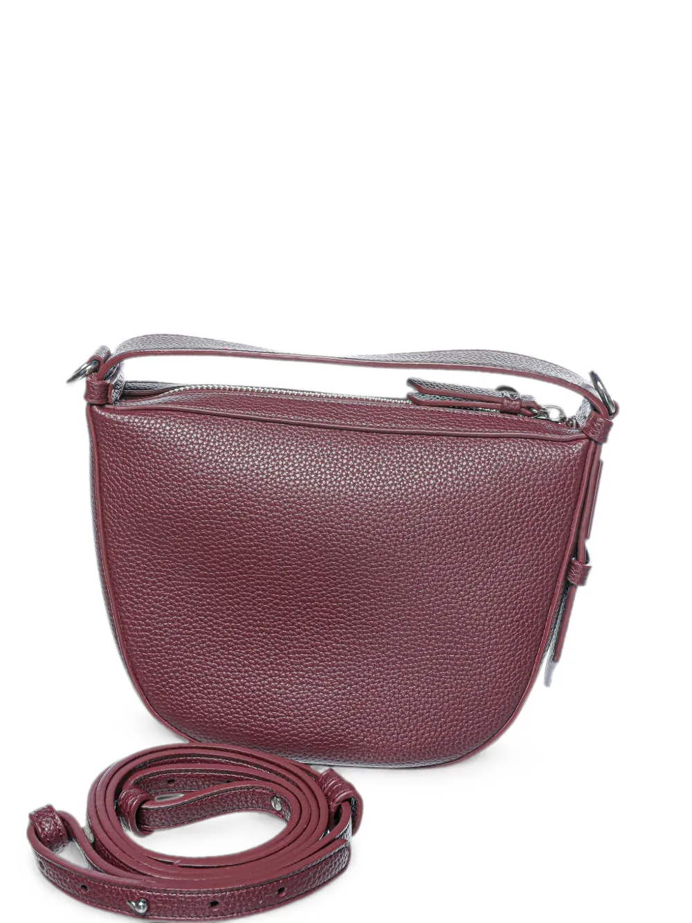 Armani Exchange pebbled-texture shoulder bag - Rosso