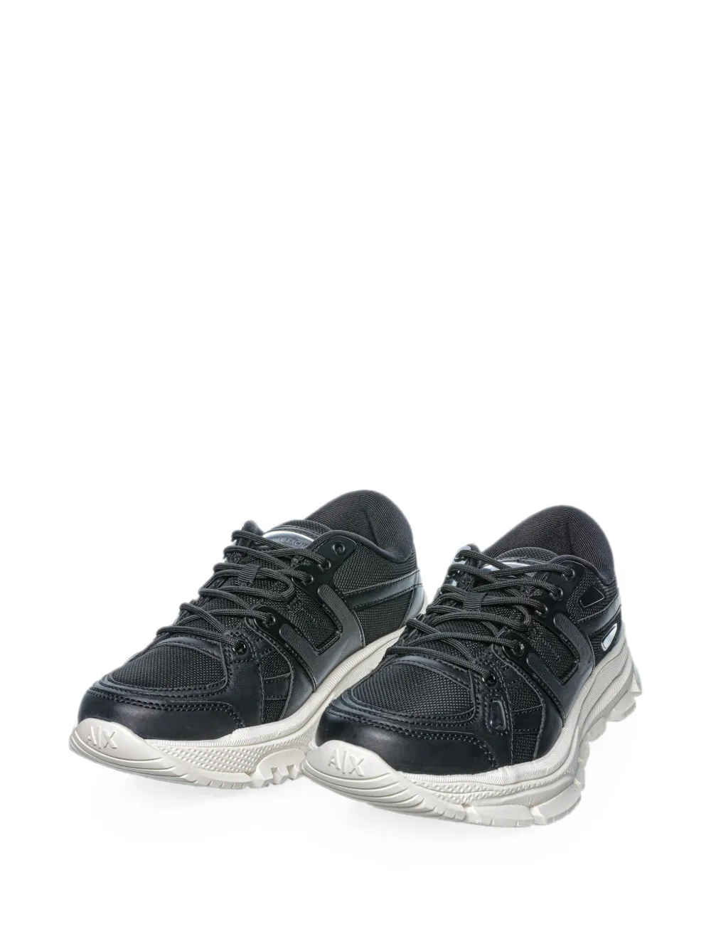 Armani Exchange panelled mesh sneakers - Nero