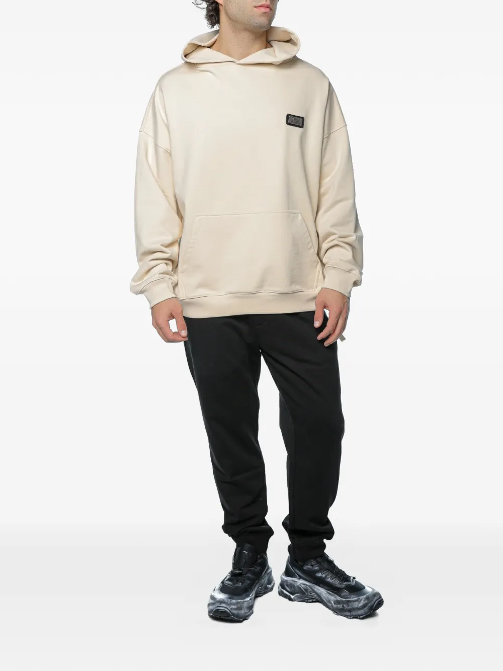 Ksubi Lords Eckess hoodie met logopatch Beige