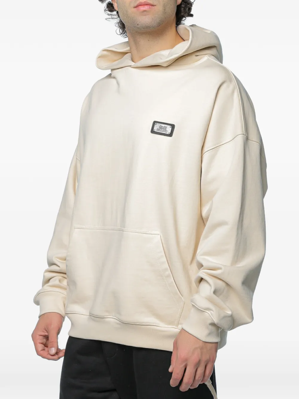 Ksubi Lords Ekcess logo-patch hoodie - Neutrals