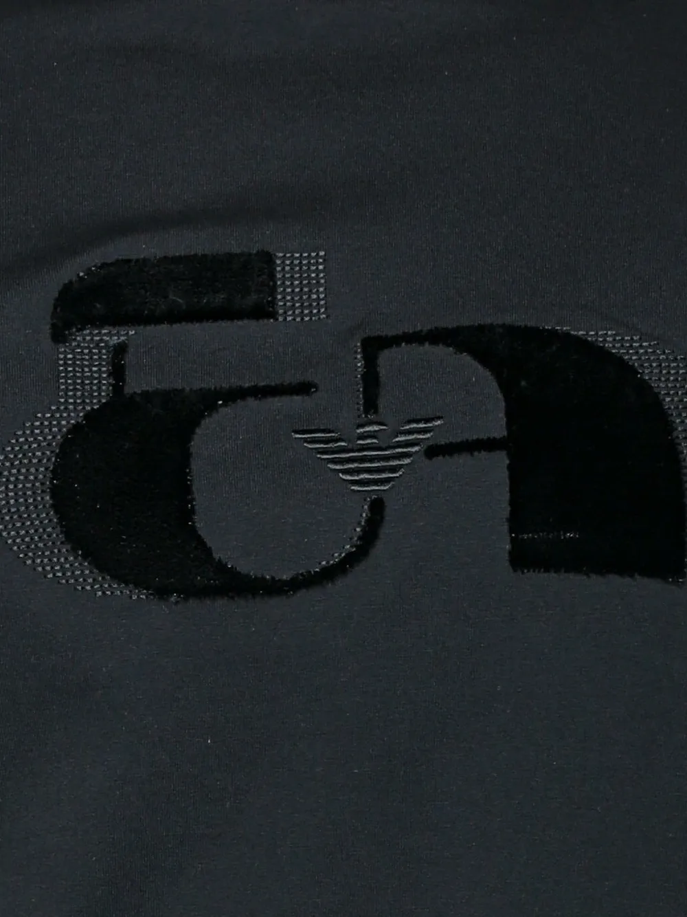 Emporio Armani T-shirt met logopatch Zwart