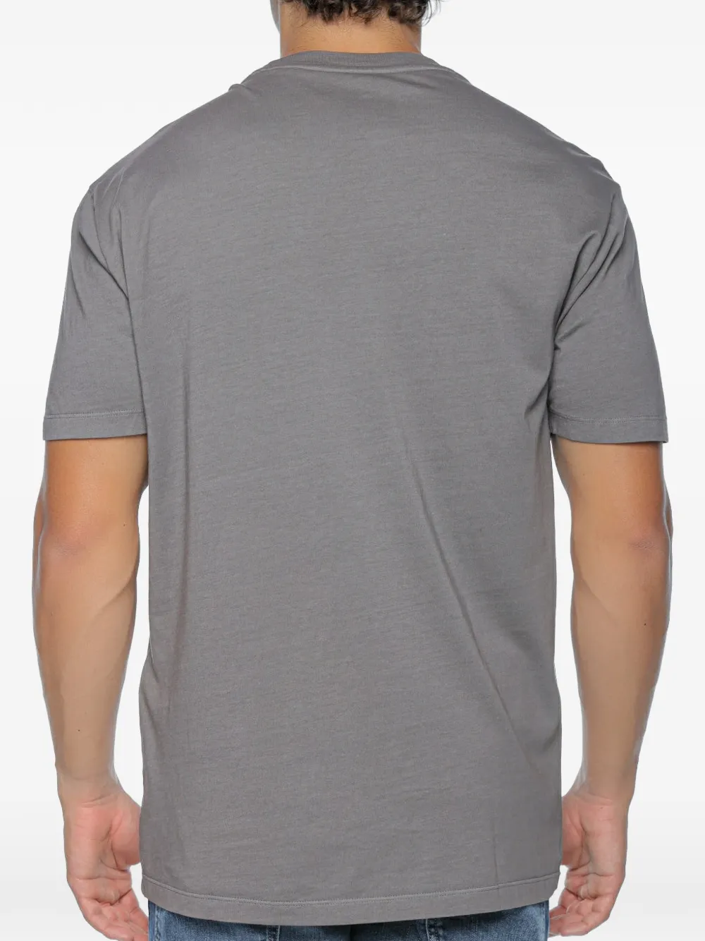 Armani Exchange T-shirt met geborduurd logo Grijs