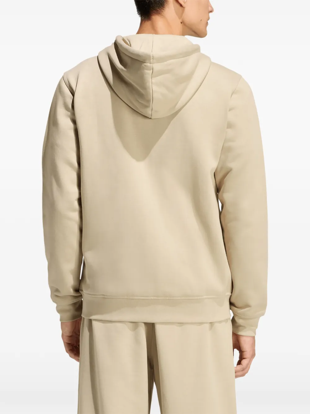 adidas Hoodie met geborduurd logo Beige