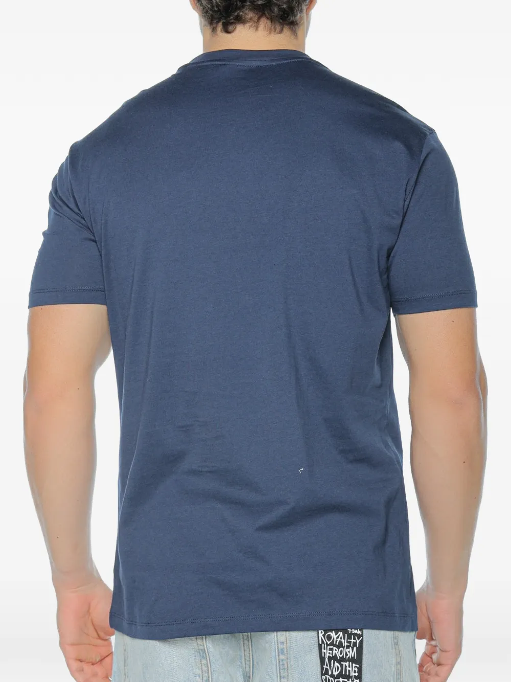 Armani Exchange T-shirt met logoprint Blauw