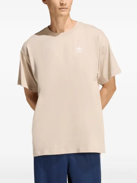 adidas logo-embroidered cotton T-shirt