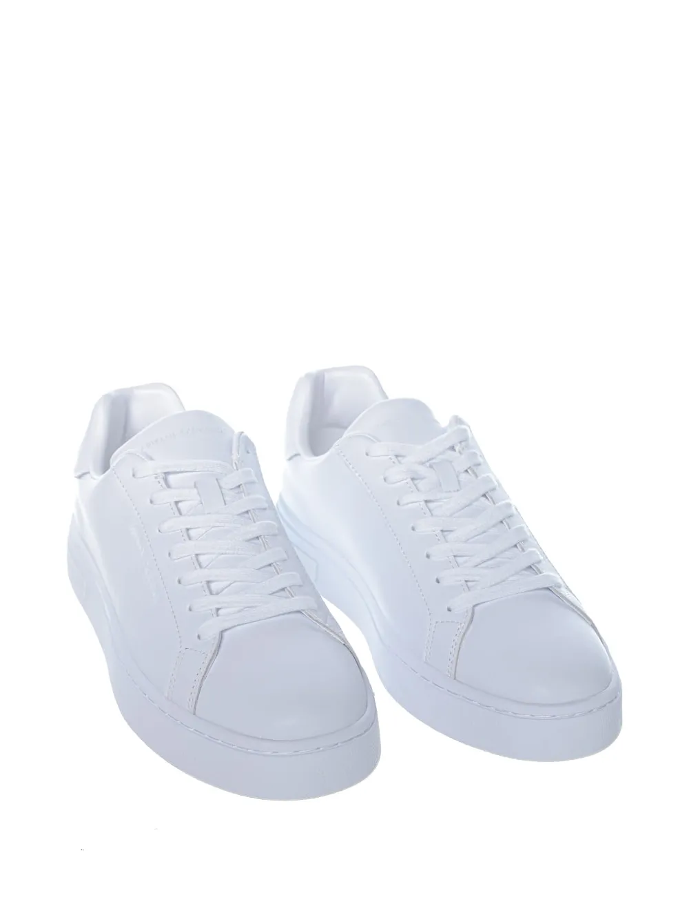 Armani Exchange Leren sneakers Wit