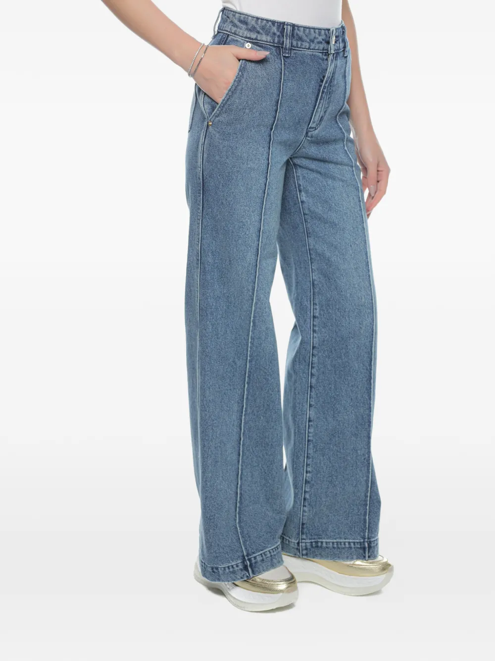 Michael Kors front-botton jeans - Blu