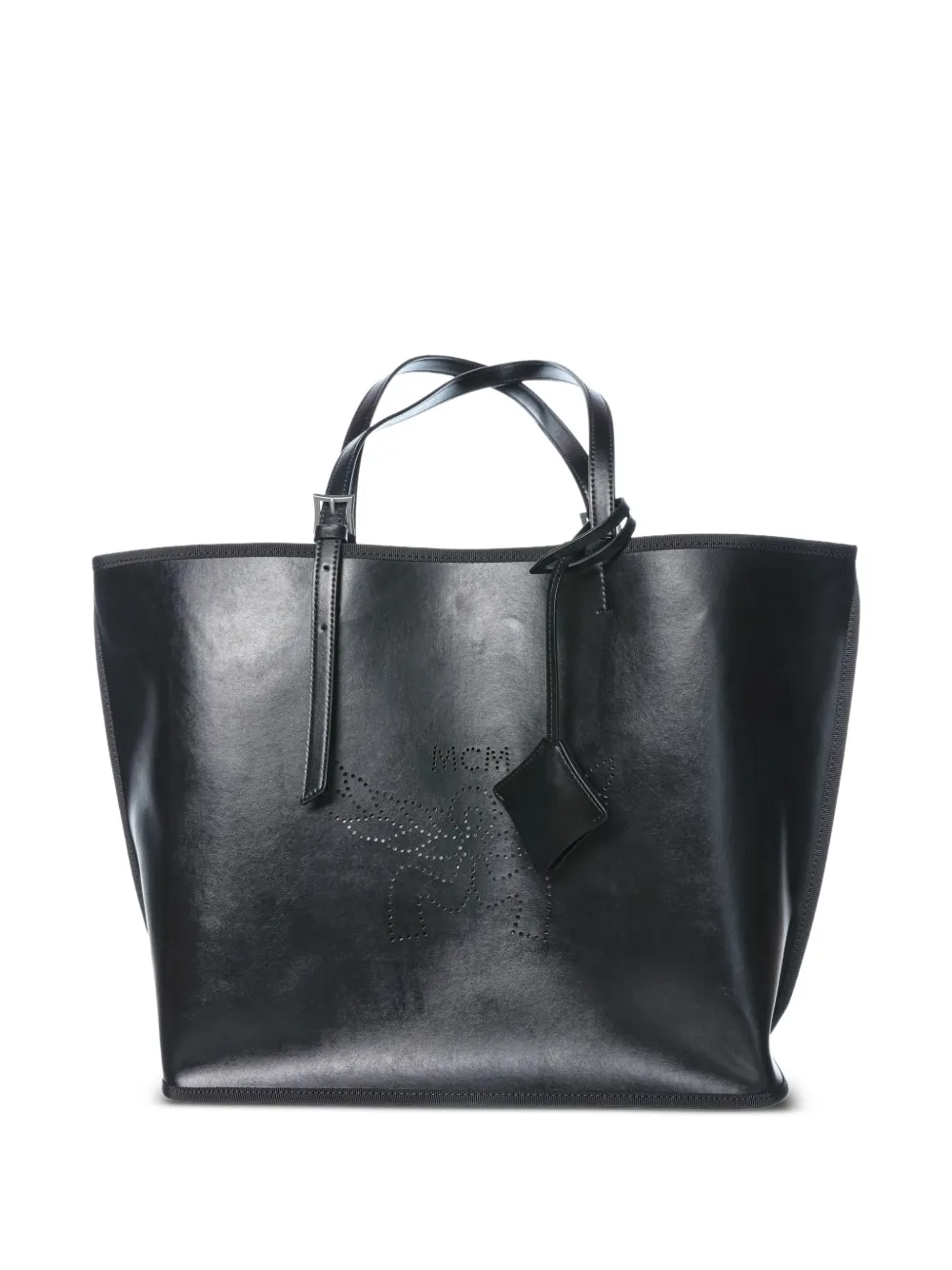 MCM Himmel perforated tote bag - Nero