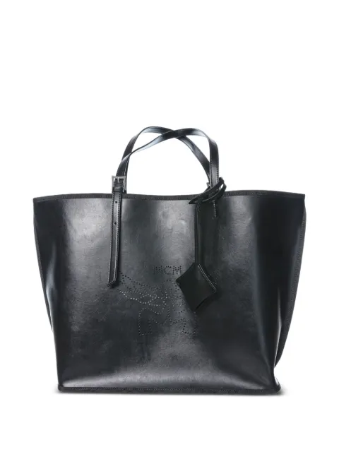 MCM Himmel perforated tote bag