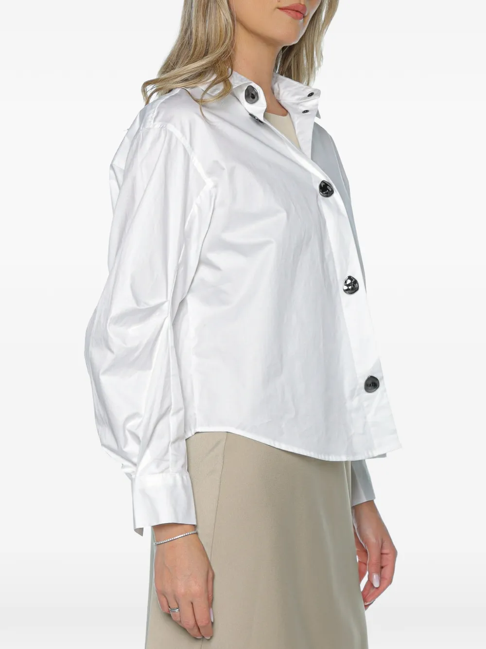 Armani Exchange button-up long-sleeve shirt - Bianco