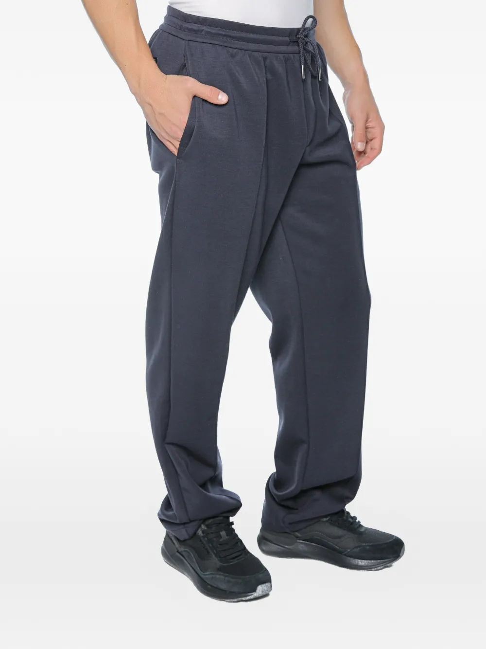 Armani Exchange drawstring-waist pleated trousers - Nero