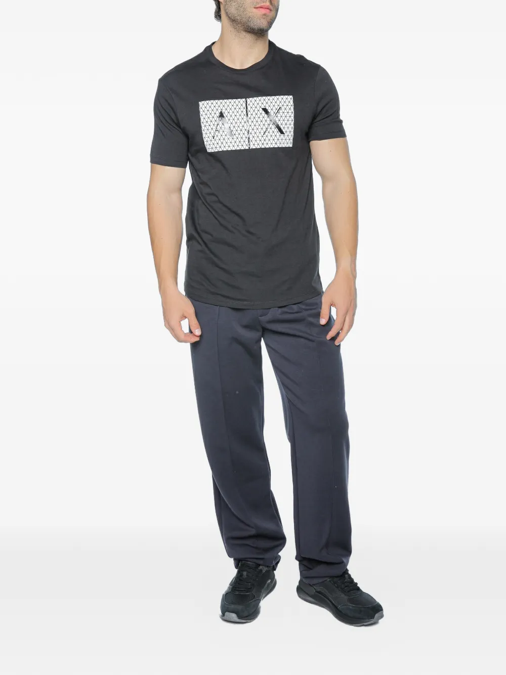 Armani Exchange Plooibroek met trekkoordtaille Zwart
