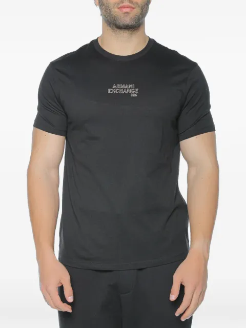 Armani Exchange playera de algodón con logo estampado