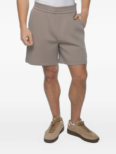 Armani Exchange logo-embroidered elasticated-waist shorts