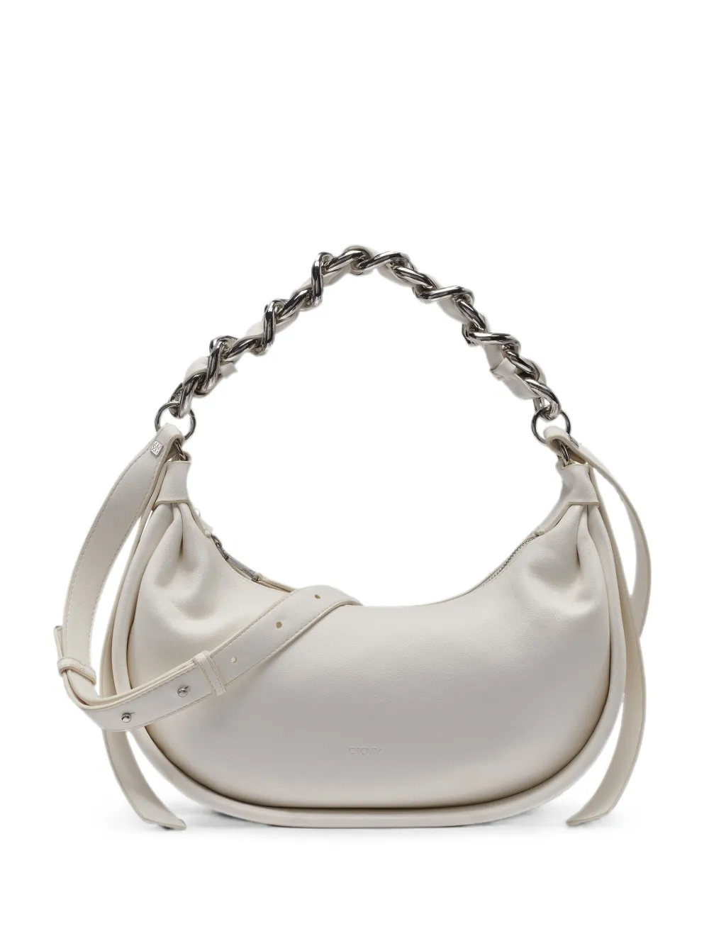 DKNY small Fiona chain-link shoulder bag - Bianco