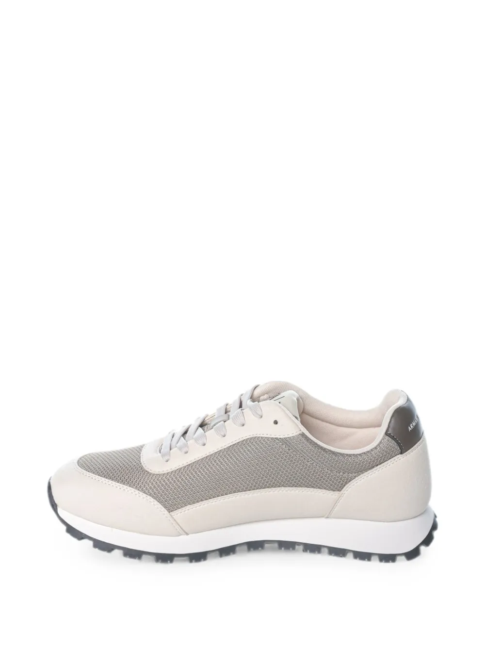 Armani Exchange Sneakers met logopatch Beige