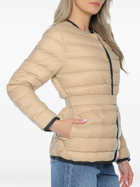 Armani Exchange quilted belted jacket
