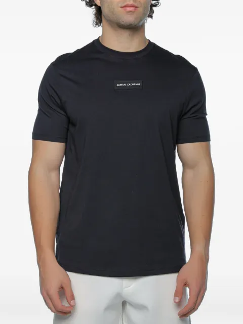 Armani Exchange logo-patch T-shirt