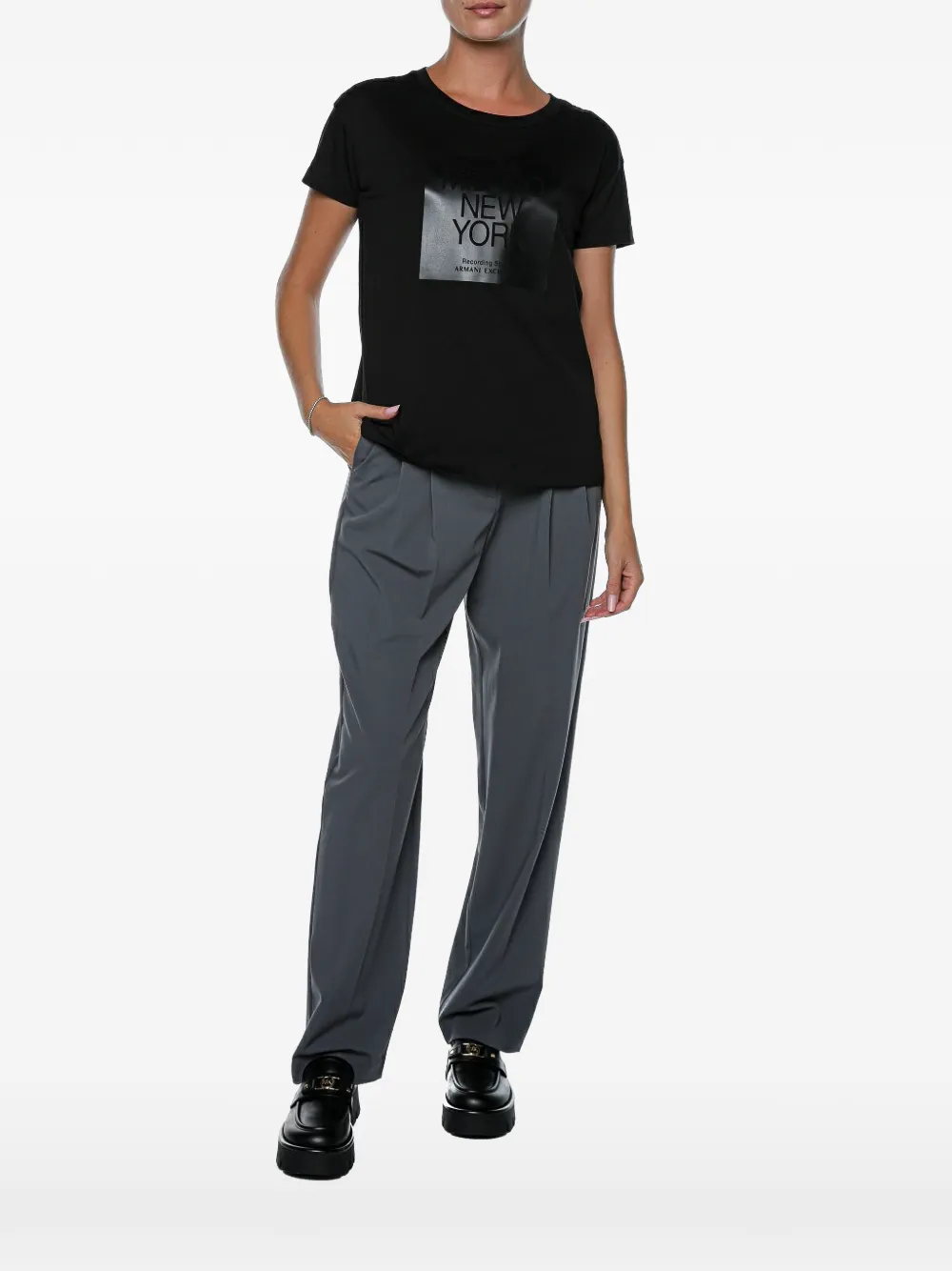 Armani Exchange logo-print T-shirt - Nero