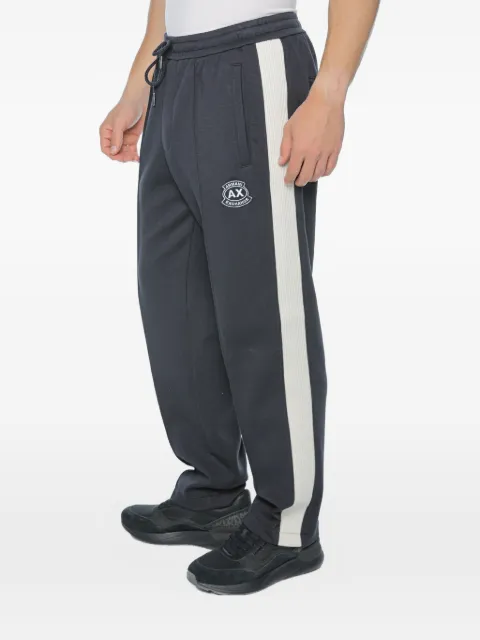 Armani Exchange logo-patch side-stripe track pants