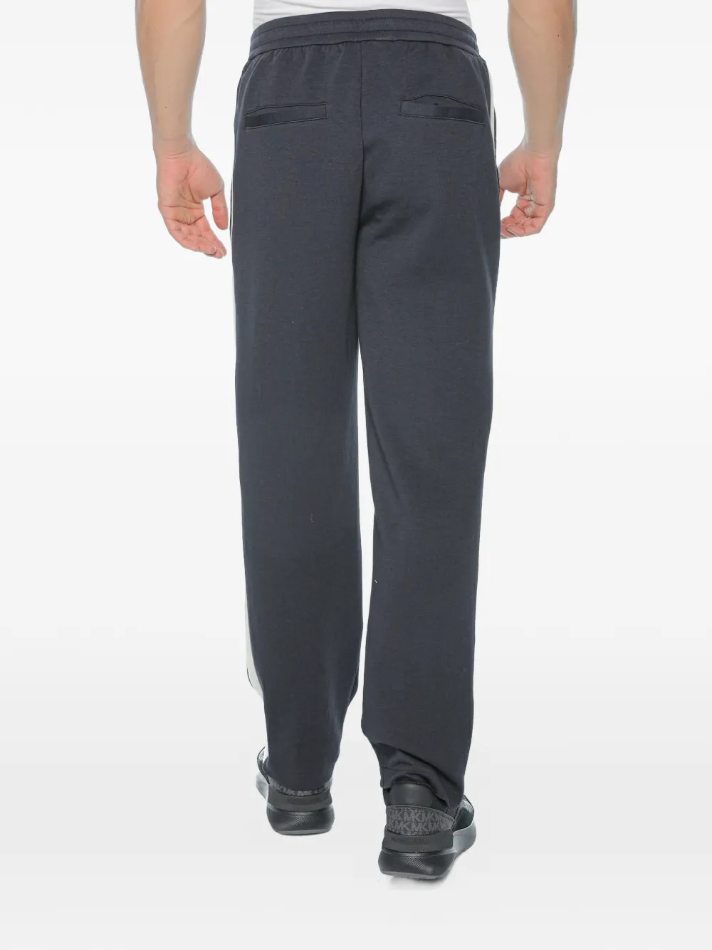 Armani Exchange Trainingsbroek met zijstreep Blauw