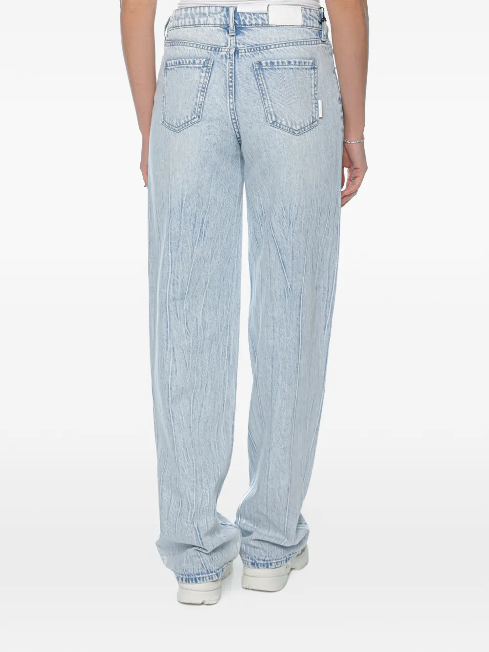 Armani Exchange Jeans met logopatch Blauw
