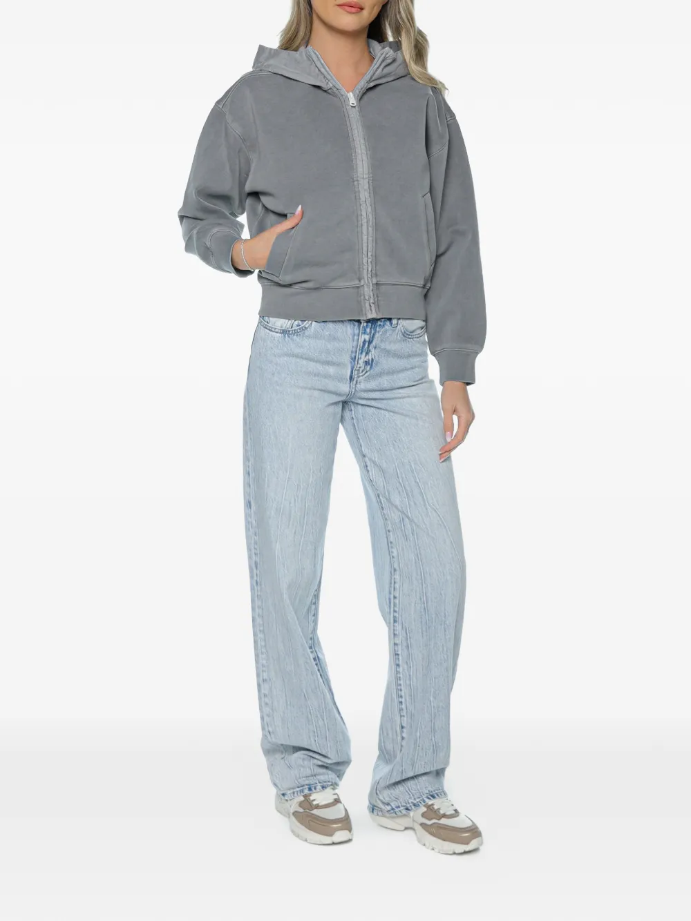 Armani Exchange Jeans met logopatch Blauw