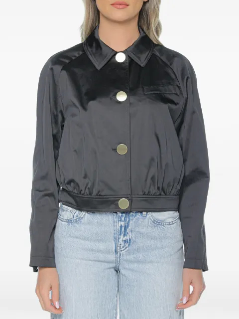 Armani Exchange button-up satin-finish jacket