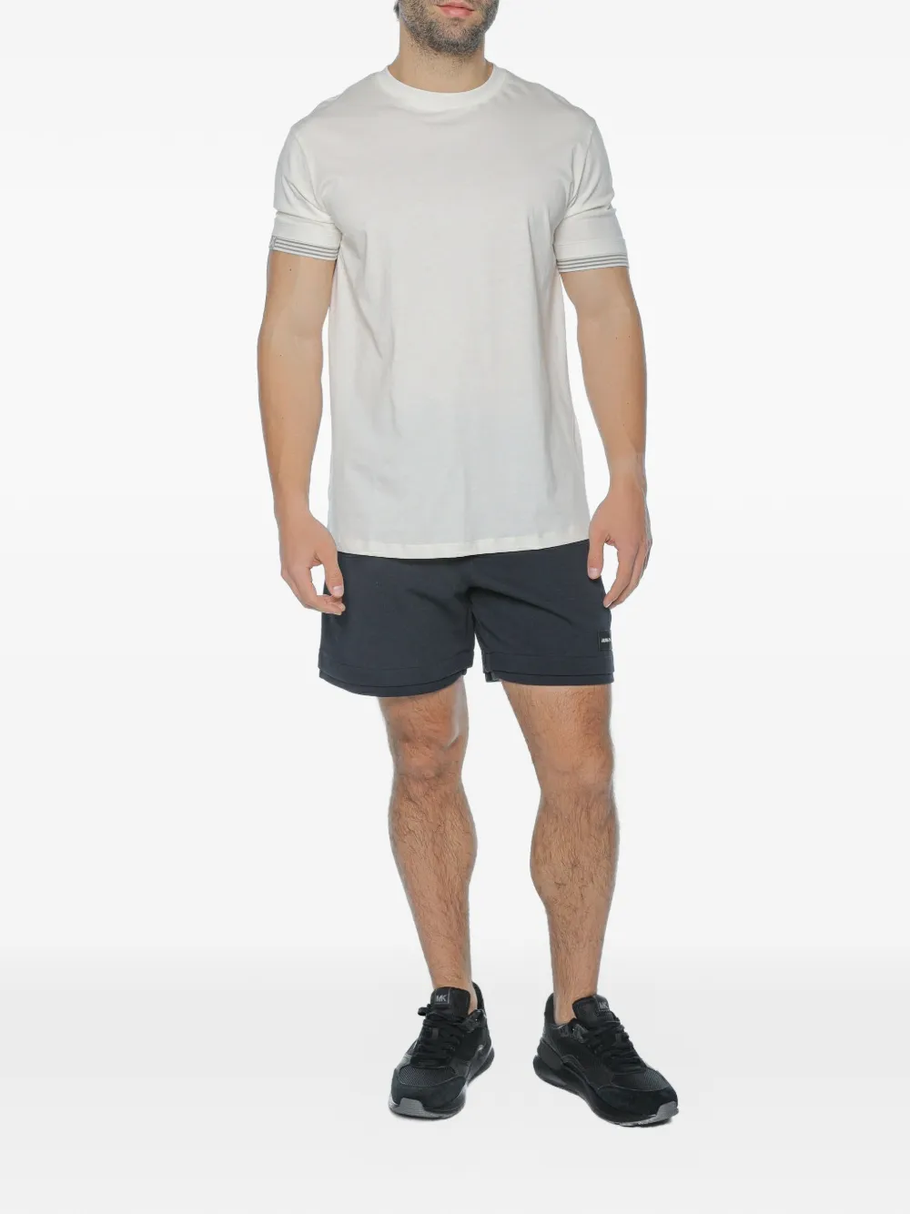 Armani Exchange Shorts met trekkoord Blauw