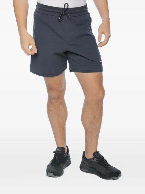 Armani Exchange drawstring-waist logo-patch shorts