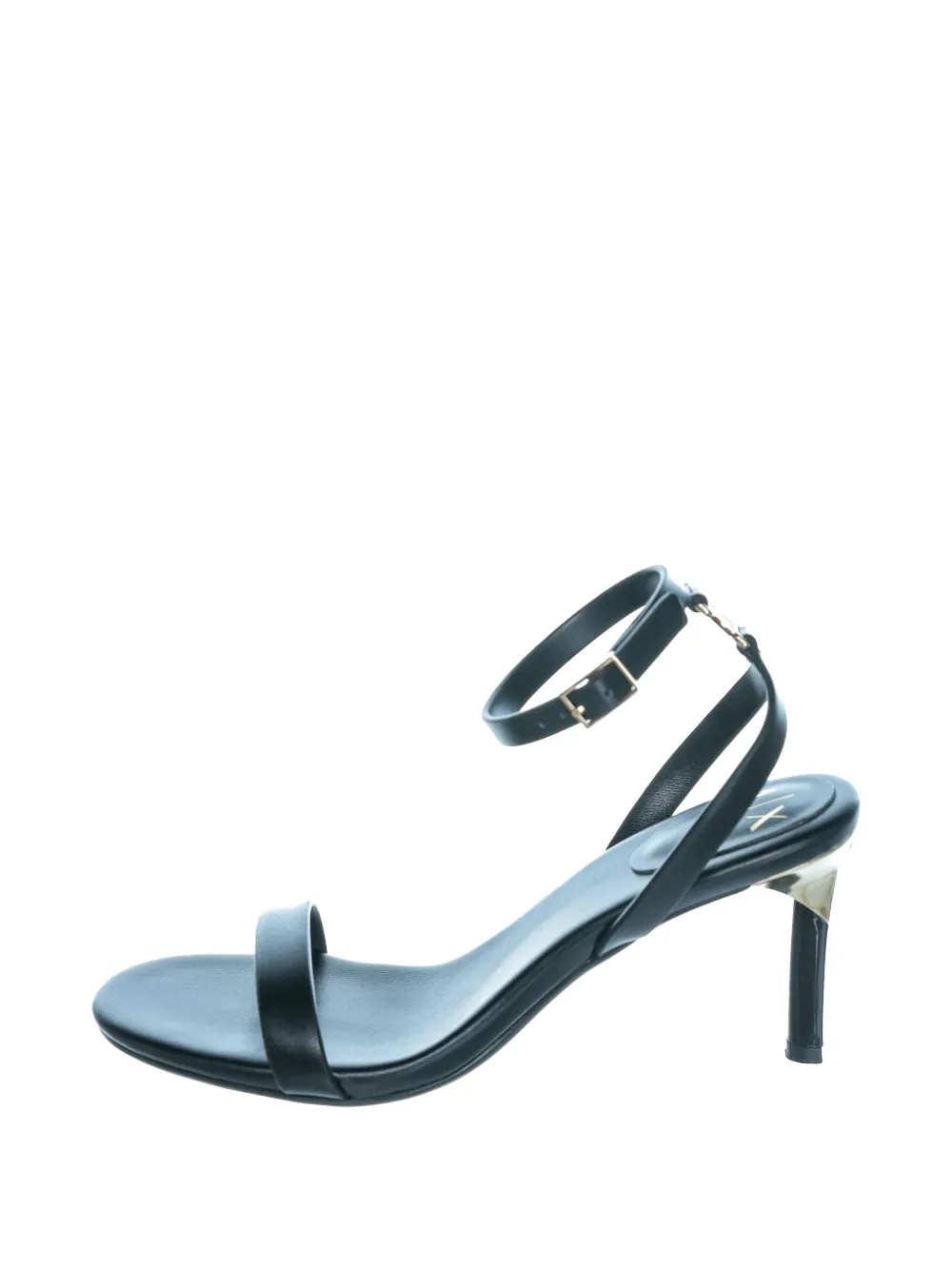 Armani Exchange buckle-fastening stiletto-heel sandals Zwart