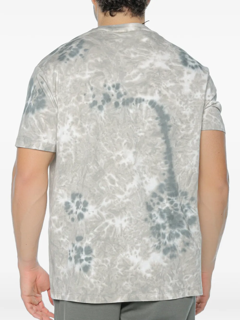 Armani Exchange T-shirt met logoprint Beige