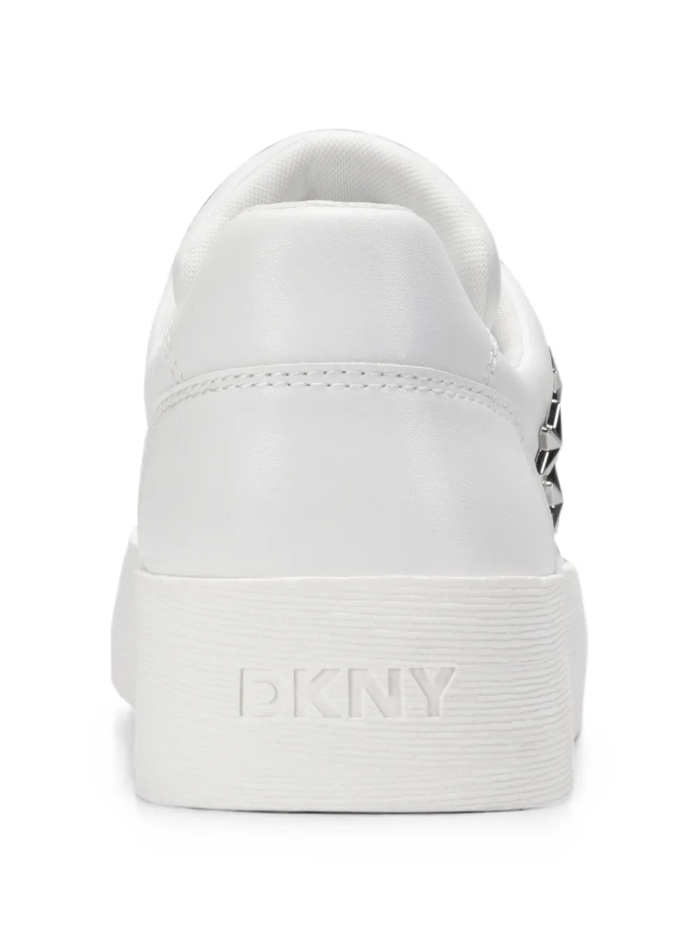 DKNY Glynda star-studded lace-up sneakers Wit