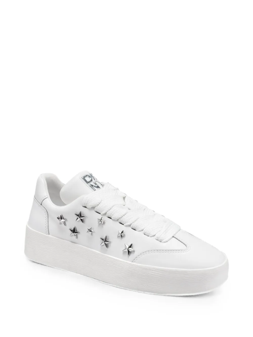 DKNY Glynda star-studded lace-up sneakers Wit